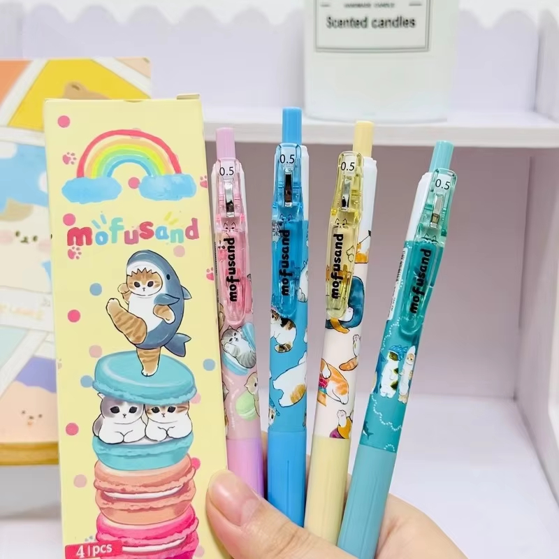Anime Merchandise For Girls - 4 pcs mofusand creative cute anime