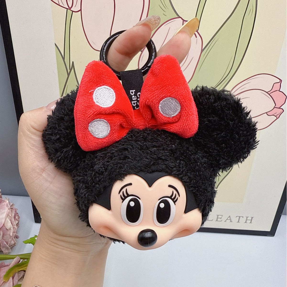 Anime Merchandise Keychain - Mickey Minnie Plush Doll Keychain Cute