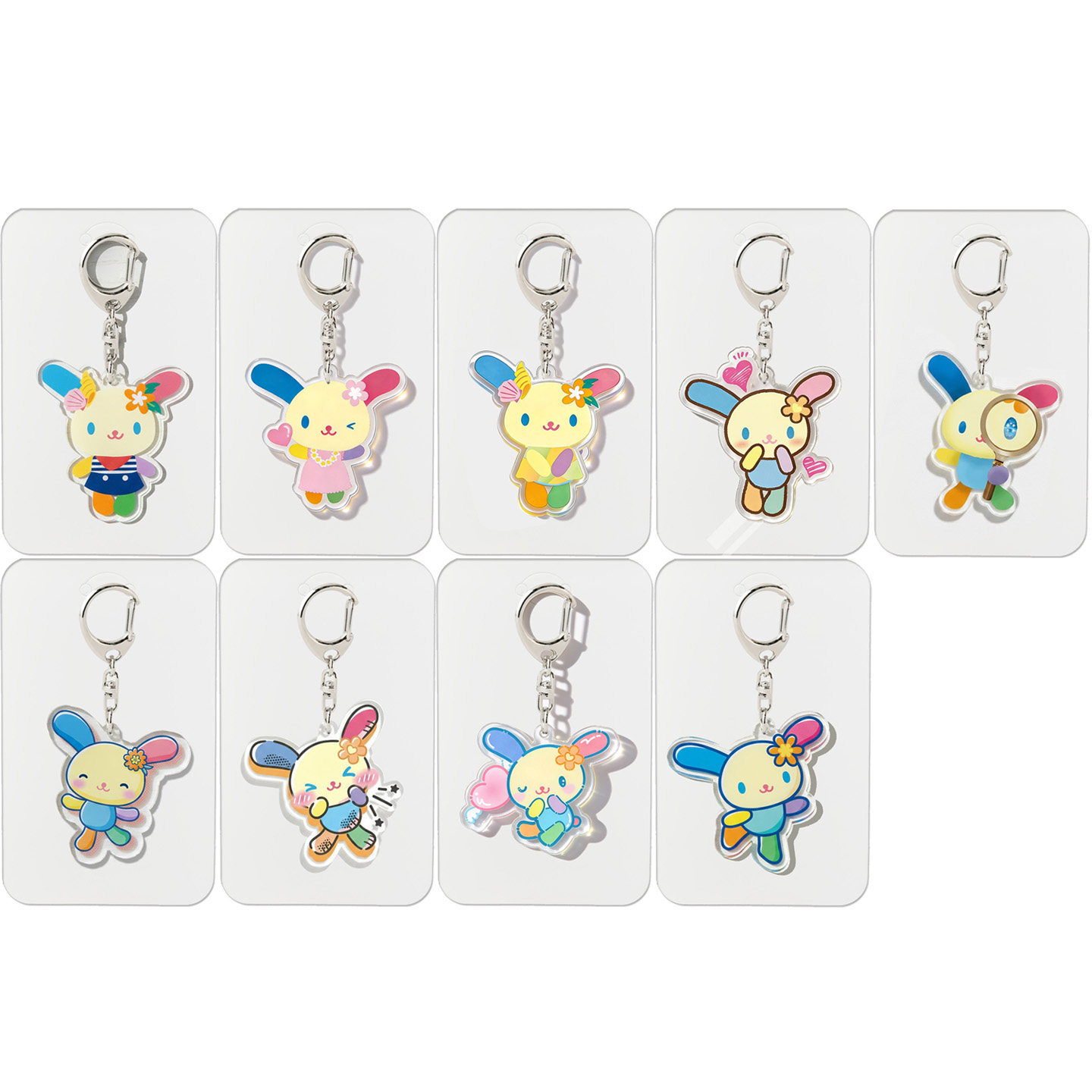 Anime Merchandise Keychain - Cute Cinnamoroll Flower Acrylic Keychain Bag