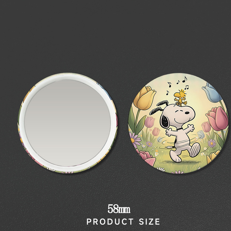 New Snoopys Badge Mirror Woman - огляд і ціна Anime Merchandise For Girls