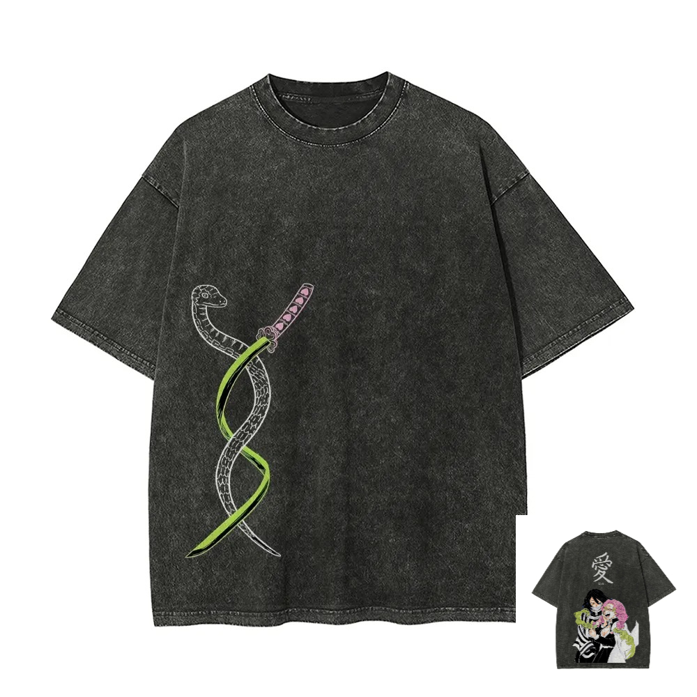 Kimetsu No Yaiba Washed T-Shir - огляд і ціна Anime Merchandise Store Japan