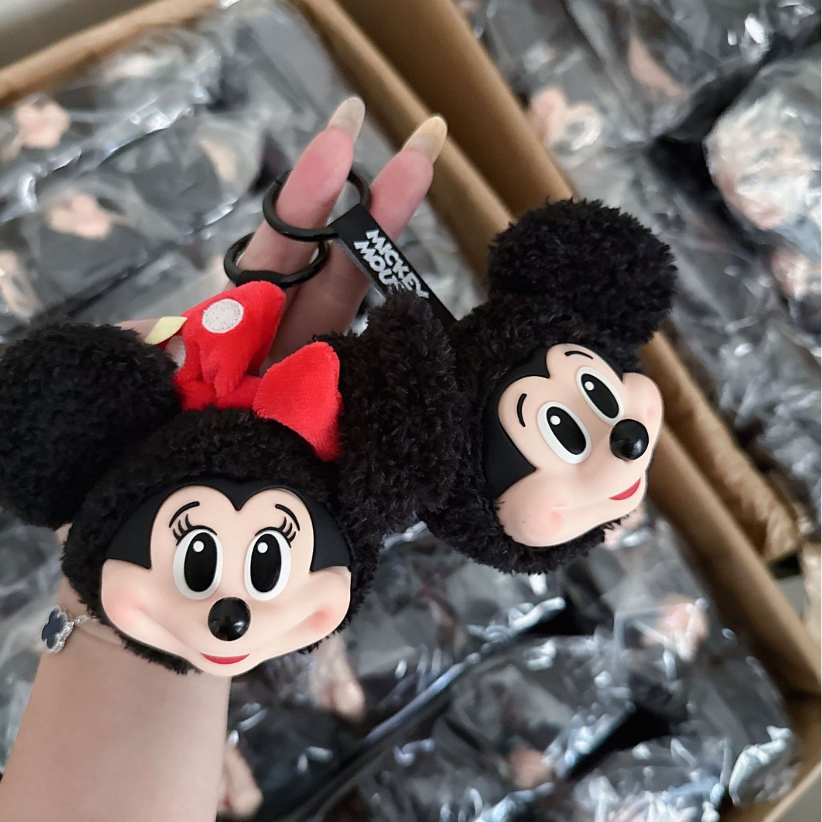 Mickey Minnie Plush Doll Keych - огляд і ціна Anime Merchandise Keychain