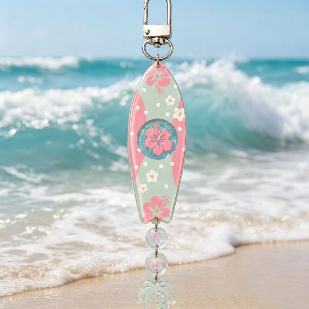 INS Hawaiian Surfboard Shaped  - огляд і ціна Anime Merchandise Keychain